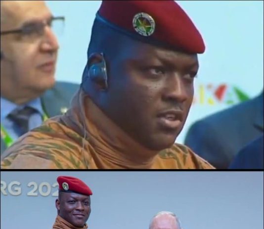 Le Capitaine Ibrahim Traoré, président du Burkina depuis la russie