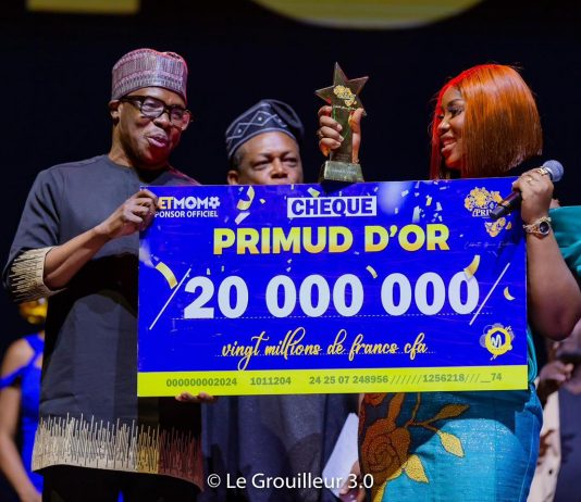Roseline Layo remporte le Primud d’or et un prix de 20 millions de FCFA